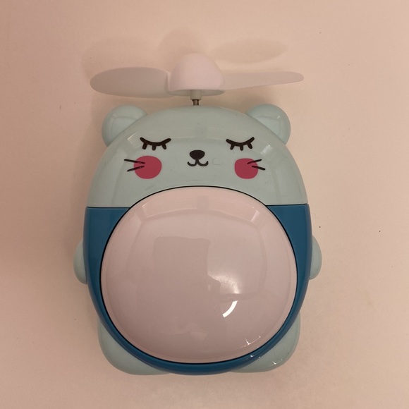 Kawaii blue mouse light/fan rechargeable portable NWT - Picture 9 of 16